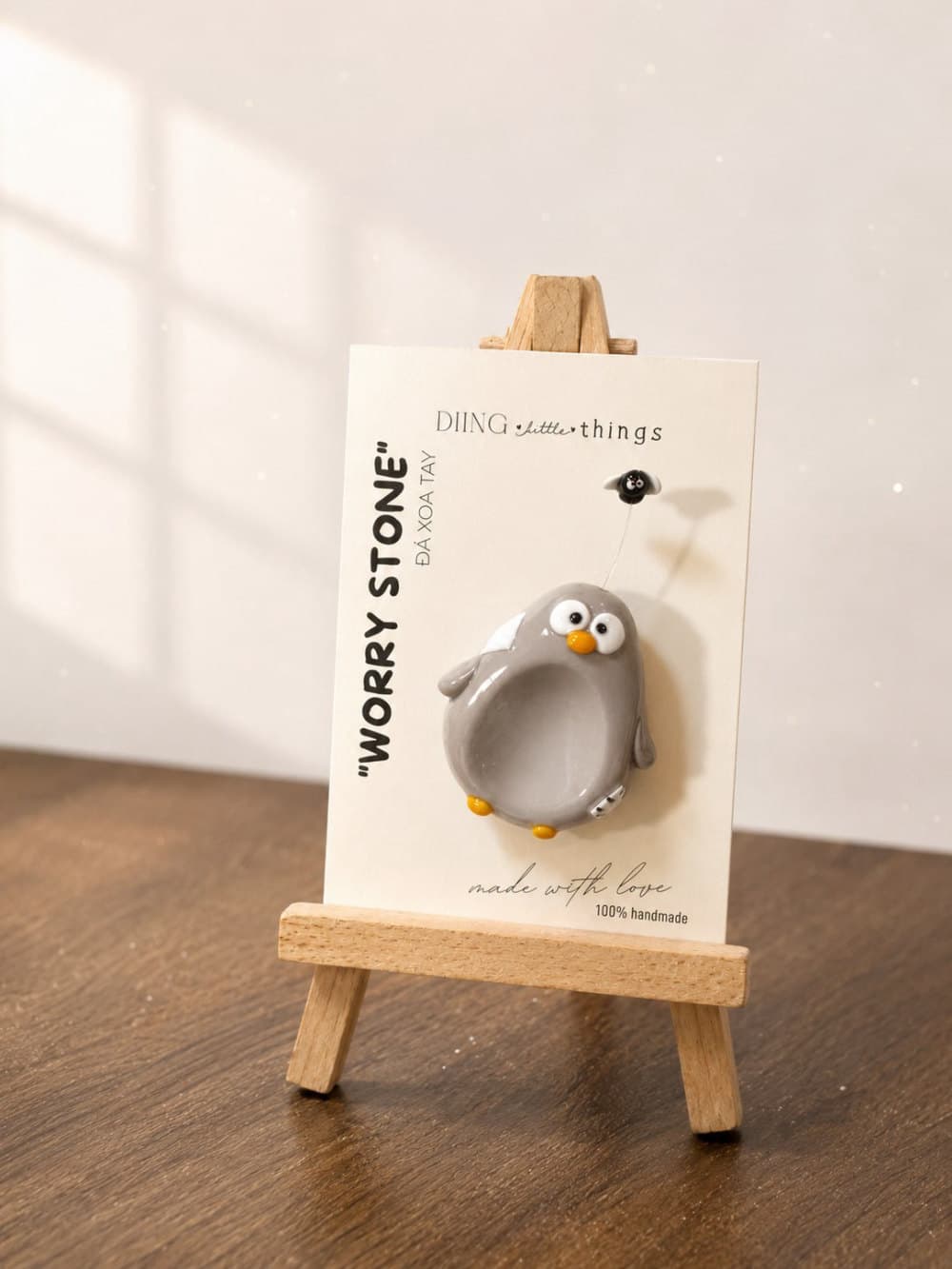 Worry Stone Chim Cánh Cụt Dustlet
